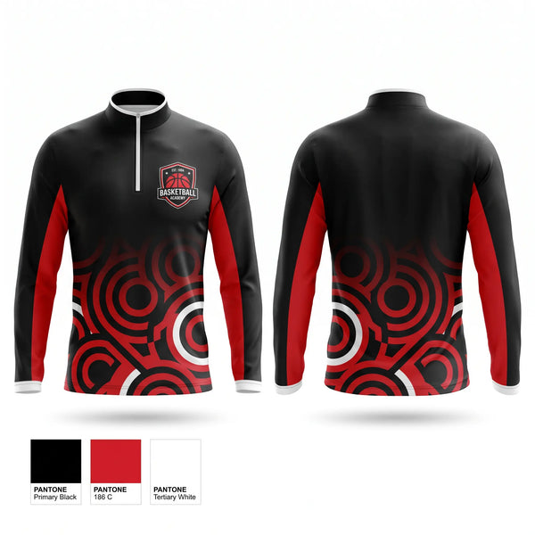 Quarter Zip Jacket, Rim Theory Basketball, Men's Basketball, Teamtime, Team time, sublimation, custom sports apparel, team uniforms, spirit wear, spiritwear, sports uniforms, custom shirts, team store, custom team store, fundraiser sports, apparel fundraiser
