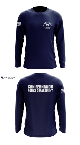 Long Sleeve Performance Shirt, San Fernando Police Department, Police, Teamtime, Team time, sublimation, custom sports apparel, team uniforms, spirit wear, spiritwear, sports uniforms, custom shirts, team store, custom team store, fundraiser sports, apparel fundraiser