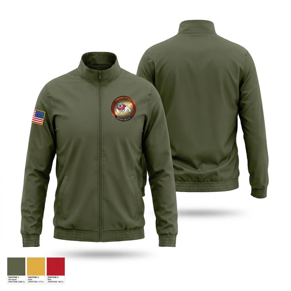 Windbreaker, Bulldog Battalion, Army, Teamtime, Team time, sublimation, custom sports apparel, team uniforms, spirit wear, spiritwear, sports uniforms, custom shirts, team store, custom team store, fundraiser sports, apparel fundraiser
