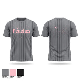 Short Sleeve Performance Shirt, Peaches, Softball, Teamtime, Team time, sublimation, custom sports apparel, team uniforms, spirit wear, spiritwear, sports uniforms, custom shirts, team store, custom team store, fundraiser sports, apparel fundraiser