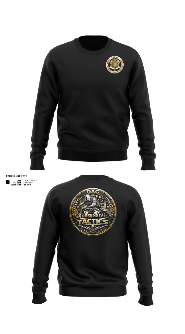 Crew Neck Sweatshirt, OAG-DT, Police, Teamtime, Team time, sublimation, custom sports apparel, team uniforms, spirit wear, spiritwear, sports uniforms, custom shirts, team store, custom team store, fundraiser sports, apparel fundraiser