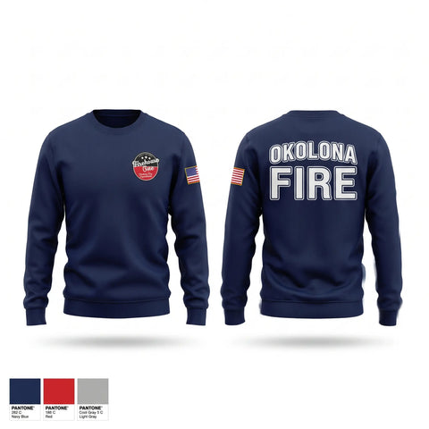 Crew Neck Sweatshirt, Station 76, Fire Department, Teamtime, Team time, sublimation, custom sports apparel, team uniforms, spirit wear, spiritwear, sports uniforms, custom shirts, team store, custom team store, fundraiser sports, apparel fundraiser