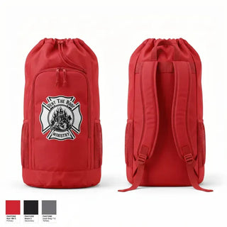 Gear Bag, Vent The Roof Ministry, Fire Department, Teamtime, Team time, sublimation, custom sports apparel, team uniforms, spirit wear, spiritwear, sports uniforms, custom shirts, team store, custom team store, fundraiser sports, apparel fundraiser