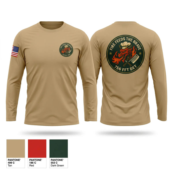 Long Sleeve Performance Shirt, 756th QM DET FFT, Army, Teamtime, Team time, sublimation, custom sports apparel, team uniforms, spirit wear, spiritwear, sports uniforms, custom shirts, team store, custom team store, fundraiser sports, apparel fundraiser
