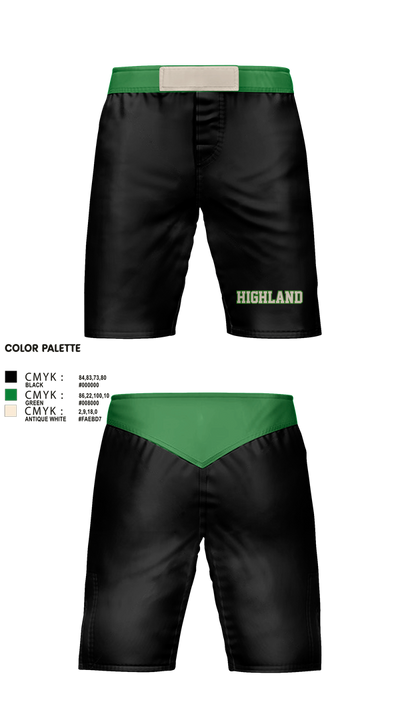 Highland 37460962 Fight Shorts - 1