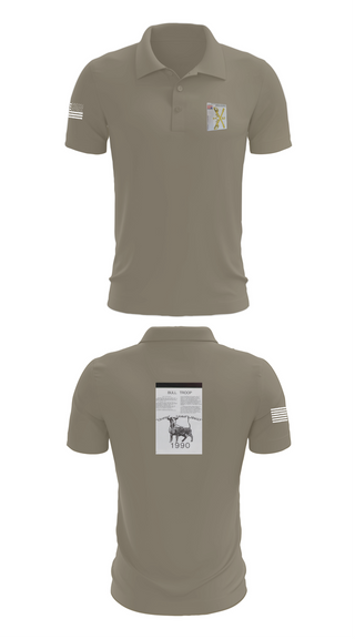 Short Sleeve Performance Polo, 2nd Armored Cavalry Regiment, , Teamtime, Team time, sublimation, custom sports apparel, team uniforms, spirit wear, spiritwear, sports uniforms, custom shirts, team store, custom team store, fundraiser sports, apparel fundraiser