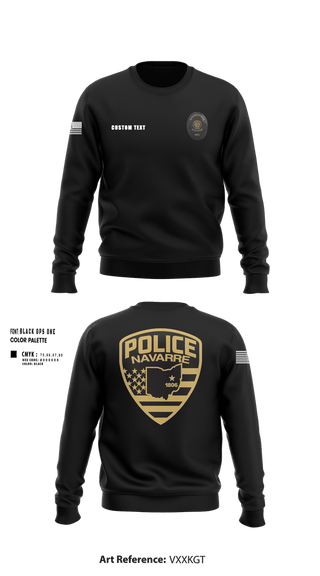 Crew Neck Sweatshirt, Navarre Police, Police, Teamtime, Team time, sublimation, custom sports apparel, team uniforms, spirit wear, spiritwear, sports uniforms, custom shirts, team store, custom team store, fundraiser sports, apparel fundraiser