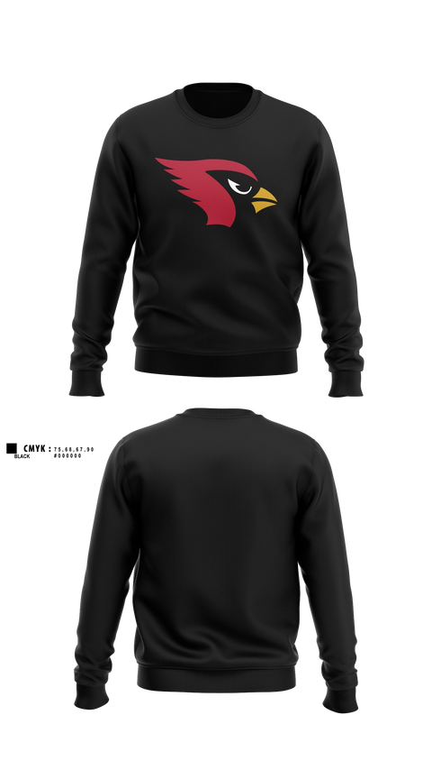 Crew Neck Sweatshirt, Potts Camp High School Basketball, Women's Basketball, Teamtime, Team time, sublimation, custom sports apparel, team uniforms, spirit wear, spiritwear, sports uniforms, custom shirts, team store, custom team store, fundraiser sports, apparel fundraiser