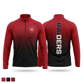 Quarter Zip Jacket, North Cross School, Cross Country, Teamtime, Team time, sublimation, custom sports apparel, team uniforms, spirit wear, spiritwear, sports uniforms, custom shirts, team store, custom team store, fundraiser sports, apparel fundraiser