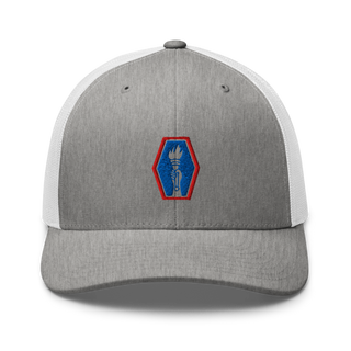 100th BN 442nd IN 13919560 Retro Trucker Hat | Yupoong 6606