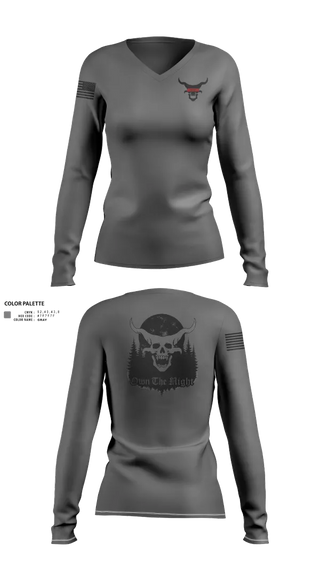 Womens Long Sleeve Vneck Shirt, OTN, , Teamtime, Team time, sublimation, custom sports apparel, team uniforms, spirit wear, spiritwear, sports uniforms, custom shirts, team store, custom team store, fundraiser sports, apparel fundraiser