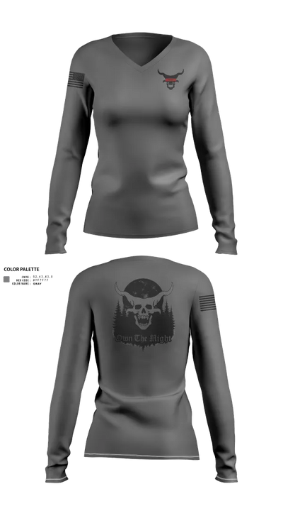 OTN 45362435 Women's Long Sleeve V-neck Shirt - 30