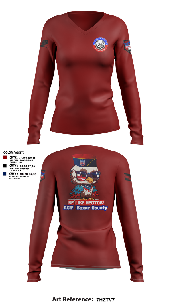 Womens Long Sleeve Vneck Shirt, Agif, , Teamtime, Team time, sublimation, custom sports apparel, team uniforms, spirit wear, spiritwear, sports uniforms, custom shirts, team store, custom team store, fundraiser sports, apparel fundraiser