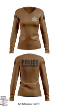 Panola County Sheriff’s Office  Women's Long Sleeve V-neck Shirt - 1