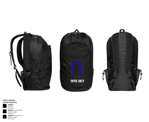 Gear Bag, 76th IBCT, , Teamtime, Team time, sublimation, custom sports apparel, team uniforms, spirit wear, spiritwear, sports uniforms, custom shirts, team store, custom team store, fundraiser sports, apparel fundraiser
