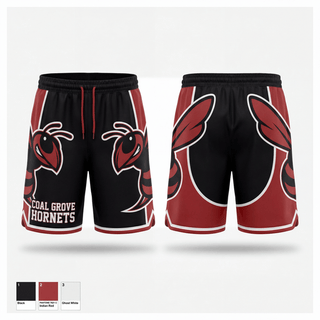 Athletic Shorts With Pockets, Coal Grove Hornets, , Teamtime, Team time, sublimation, custom sports apparel, team uniforms, spirit wear, spiritwear, sports uniforms, custom shirts, team store, custom team store, fundraiser sports, apparel fundraiser