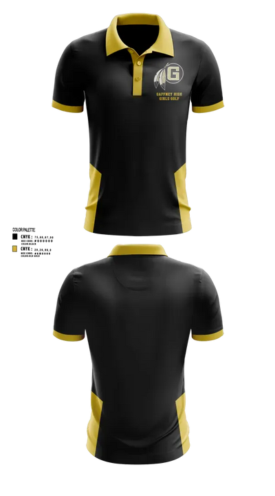 Gaffney High School Golf 40140863 Short Sleeve Performance Polo - 123