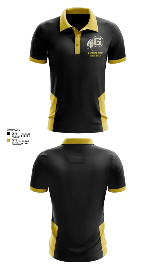 Short Sleeve Performance Polo, Gaffney High School Golf, Golf, Teamtime, Team time, sublimation, custom sports apparel, team uniforms, spirit wear, spiritwear, sports uniforms, custom shirts, team store, custom team store, fundraiser sports, apparel fundraiser