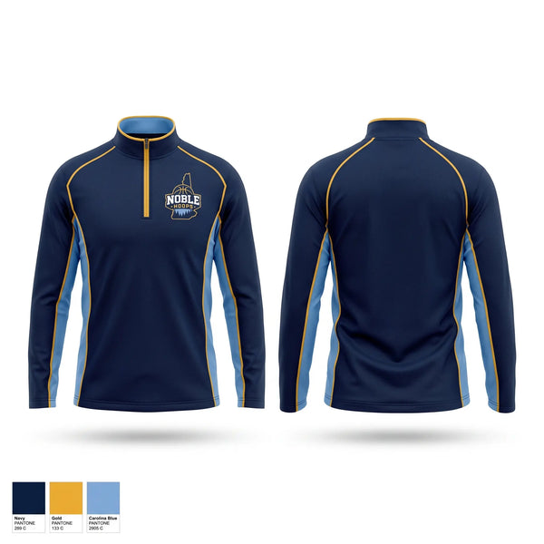 Quarter Zip Jacket, Noble Hoops, Women's Basketball, Teamtime, Team time, sublimation, custom sports apparel, team uniforms, spirit wear, spiritwear, sports uniforms, custom shirts, team store, custom team store, fundraiser sports, apparel fundraiser