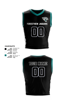 Mens Basketball Jersey, Forestview Jaguars, Men's Basketball, Teamtime, Team time, sublimation, custom sports apparel, team uniforms, spirit wear, spiritwear, sports uniforms, custom shirts, team store, custom team store, fundraiser sports, apparel fundraiser