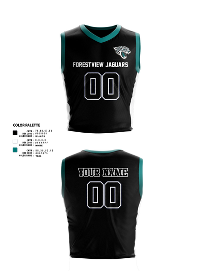 Forestview Jaguars Mens Basketball Jersey - 23