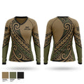 HHC, 307th ESB-E 75770738 Women's Long Sleeve V-neck Shirt - 1