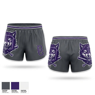 Womens Shorts, Dungeness Greywolves, Baseball, Teamtime, Team time, sublimation, custom sports apparel, team uniforms, spirit wear, spiritwear, sports uniforms, custom shirts, team store, custom team store, fundraiser sports, apparel fundraiser