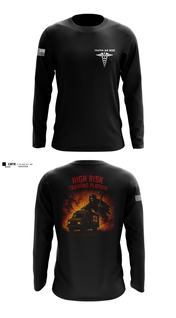 Long Sleeve Performance Shirt, 194th AR BDE HRT Medics, Army, Teamtime, Team time, sublimation, custom sports apparel, team uniforms, spirit wear, spiritwear, sports uniforms, custom shirts, team store, custom team store, fundraiser sports, apparel fundraiser