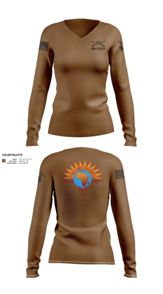Womens Long Sleeve Vneck Shirt, Task Force Bastards, , Teamtime, Team time, sublimation, custom sports apparel, team uniforms, spirit wear, spiritwear, sports uniforms, custom shirts, team store, custom team store, fundraiser sports, apparel fundraiser