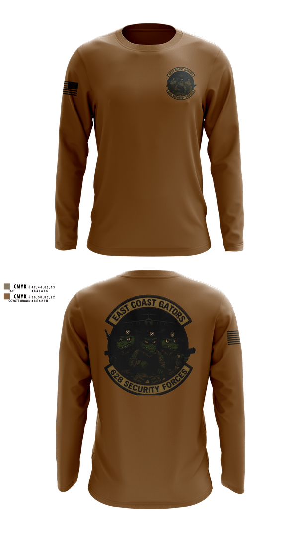 Long Sleeve Performance Shirt, 628 Security Forces, Air Force, Teamtime, Team time, sublimation, custom sports apparel, team uniforms, spirit wear, spiritwear, sports uniforms, custom shirts, team store, custom team store, fundraiser sports, apparel fundraiser