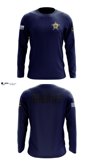 Long Sleeve Performance Shirt, Washington County Sheriff's Department, Police, Teamtime, Team time, sublimation, custom sports apparel, team uniforms, spirit wear, spiritwear, sports uniforms, custom shirts, team store, custom team store, fundraiser sports, apparel fundraiser