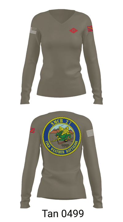 NMCB  27 Women's Long Sleeve V-neck Shirt - 73