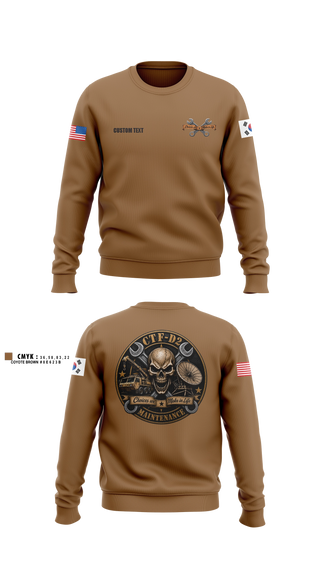 Crew Neck Sweatshirt, CTF D-2, Army, Teamtime, Team time, sublimation, custom sports apparel, team uniforms, spirit wear, spiritwear, sports uniforms, custom shirts, team store, custom team store, fundraiser sports, apparel fundraiser