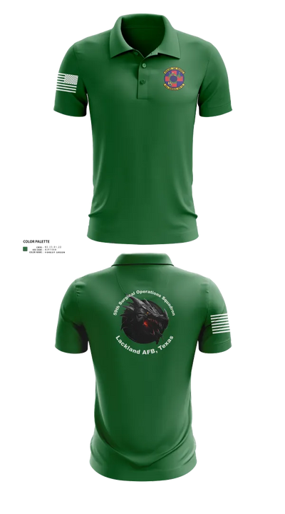 59th Surgical Operations Squadron 37744422 Short Sleeve Performance Polo - 60