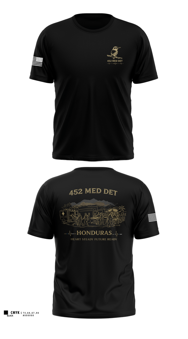 Short Sleeve Performance Shirt, 452 MED DET, Army, Teamtime, Team time, sublimation, custom sports apparel, team uniforms, spirit wear, spiritwear, sports uniforms, custom shirts, team store, custom team store, fundraiser sports, apparel fundraiser