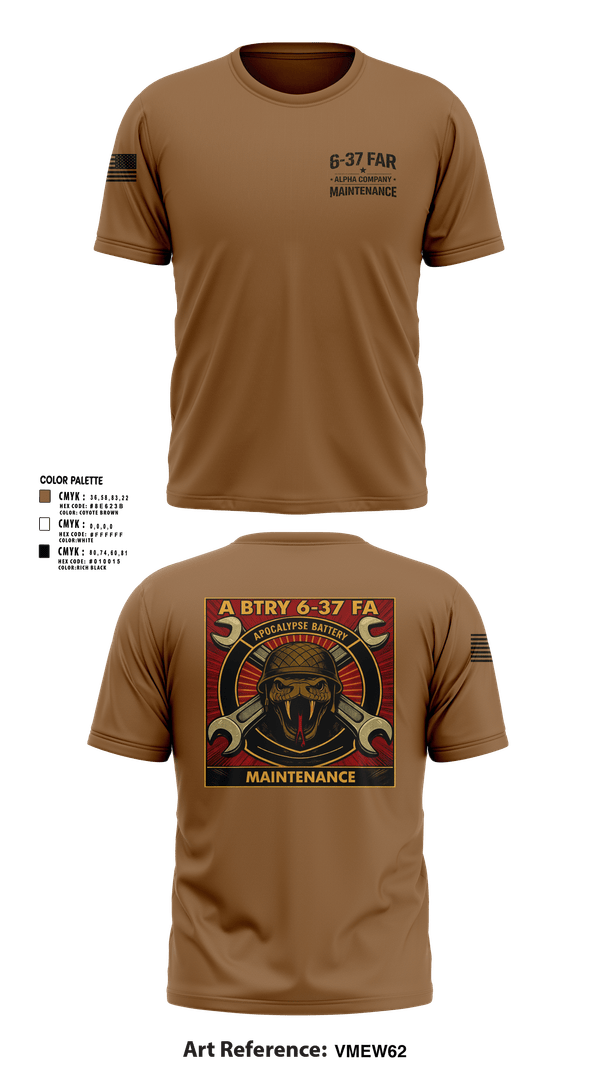 Short Sleeve Performance Shirt, 6-37 Field Artillery, Army, Teamtime, Team time, sublimation, custom sports apparel, team uniforms, spirit wear, spiritwear, sports uniforms, custom shirts, team store, custom team store, fundraiser sports, apparel fundraiser
