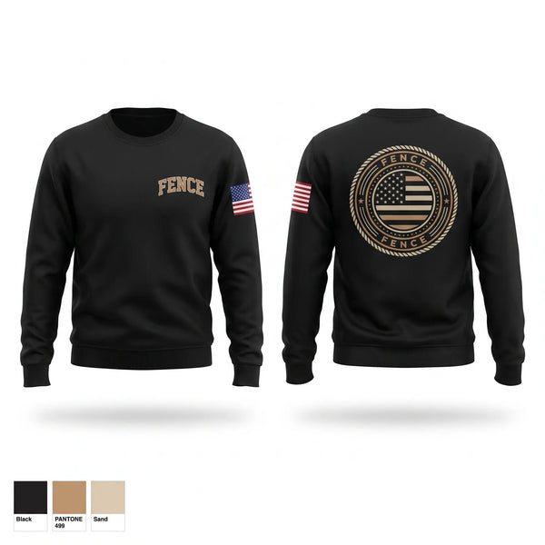 Crew Neck Sweatshirt, Fence, Fire Department, Teamtime, Team time, sublimation, custom sports apparel, team uniforms, spirit wear, spiritwear, sports uniforms, custom shirts, team store, custom team store, fundraiser sports, apparel fundraiser