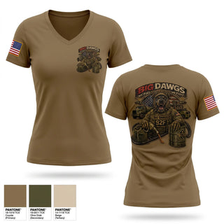 Womens Short Sleeve Vneck Shirt, Big dowgs, Army, Teamtime, Team time, sublimation, custom sports apparel, team uniforms, spirit wear, spiritwear, sports uniforms, custom shirts, team store, custom team store, fundraiser sports, apparel fundraiser