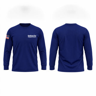 Long Sleeve Performance Shirt, Madison Fire Department, Fire Department, Teamtime, Team time, sublimation, custom sports apparel, team uniforms, spirit wear, spiritwear, sports uniforms, custom shirts, team store, custom team store, fundraiser sports, apparel fundraiser