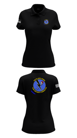 Womens Short Sleeve Performance Polo, 103d SECURITY FORCES SQUADRON, , Teamtime, Team time, sublimation, custom sports apparel, team uniforms, spirit wear, spiritwear, sports uniforms, custom shirts, team store, custom team store, fundraiser sports, apparel fundraiser
