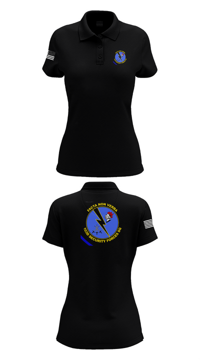 103d SECURITY FORCES SQUADRON 19845829 Women's Short Sleeve Performance Polo  - 35