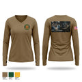 1980th FRSD 81523785 Women's Long Sleeve V-neck Shirt - 1