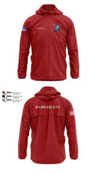 Windbreaker, Libertyville Army Recruiting Company, Army, Teamtime, Team time, sublimation, custom sports apparel, team uniforms, spirit wear, spiritwear, sports uniforms, custom shirts, team store, custom team store, fundraiser sports, apparel fundraiser