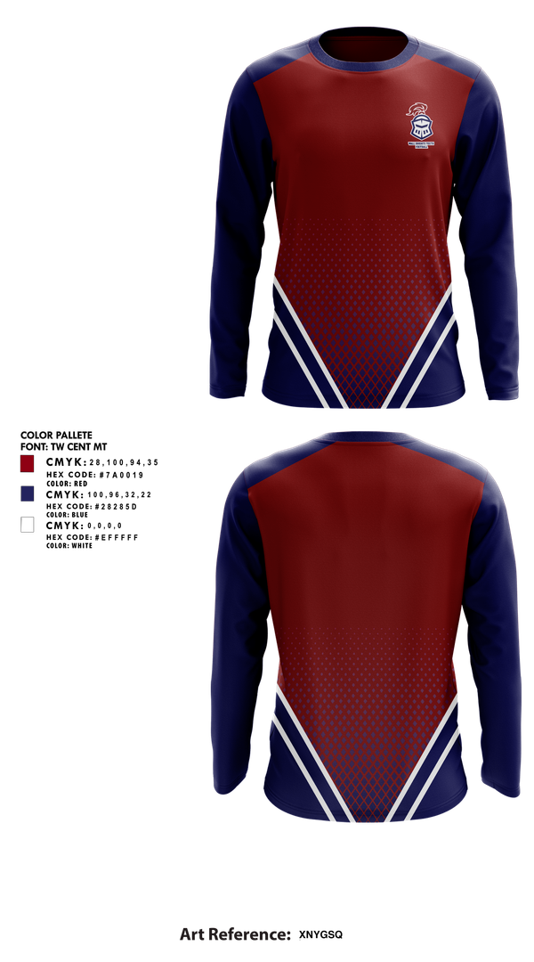 Long Sleeve Performance Shirt, Wall Knights Youth Football, , Teamtime, Team time, sublimation, custom sports apparel, team uniforms, spirit wear, spiritwear, sports uniforms, custom shirts, team store, custom team store, fundraiser sports, apparel fundraiser