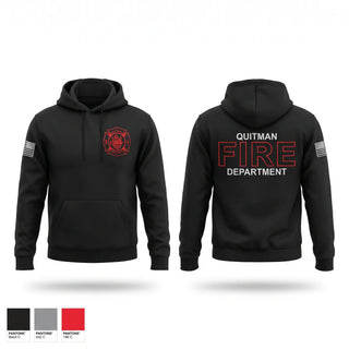 Hoodie, Quitman Fire Department, Fire Department, Teamtime, Team time, sublimation, custom sports apparel, team uniforms, spirit wear, spiritwear, sports uniforms, custom shirts, team store, custom team store, fundraiser sports, apparel fundraiser