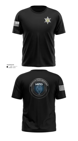 Old School Cotton Feel Shirt, Manhattan Police Department, , Teamtime, Team time, sublimation, custom sports apparel, team uniforms, spirit wear, spiritwear, sports uniforms, custom shirts, team store, custom team store, fundraiser sports, apparel fundraiser
