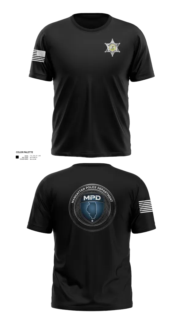 Old School Cotton Feel Shirt, Manhattan Police Department, , Teamtime, Team time, sublimation, custom sports apparel, team uniforms, spirit wear, spiritwear, sports uniforms, custom shirts, team store, custom team store, fundraiser sports, apparel fundraiser