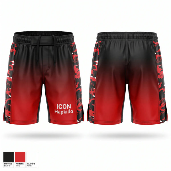 Fight Shorts, ICON Hapkido, , Teamtime, Team time, sublimation, custom sports apparel, team uniforms, spirit wear, spiritwear, sports uniforms, custom shirts, team store, custom team store, fundraiser sports, apparel fundraiser