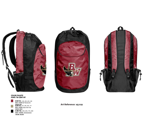 Gear Bag, Bishop Watterson Color Guard, Spirit Store, Teamtime, Team time, sublimation, custom sports apparel, team uniforms, spirit wear, spiritwear, sports uniforms, custom shirts, team store, custom team store, fundraiser sports, apparel fundraiser
