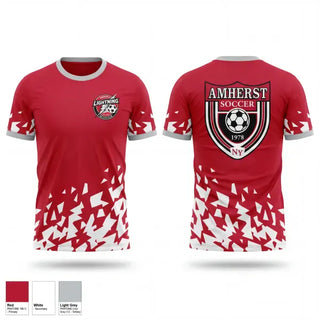 Short Sleeve Performance Shirt, Amherst Lightning, Women's Soccer, Teamtime, Team time, sublimation, custom sports apparel, team uniforms, spirit wear, spiritwear, sports uniforms, custom shirts, team store, custom team store, fundraiser sports, apparel fundraiser